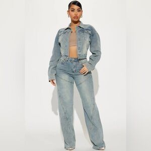 Tinted light was jeans